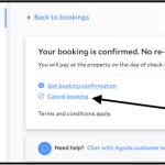 Booking hotel cancellation options website sites